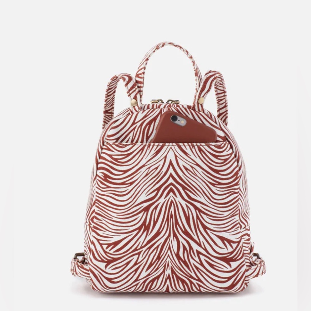 NWT- HOBO- Juno Mini Backpack Ginger Zebra